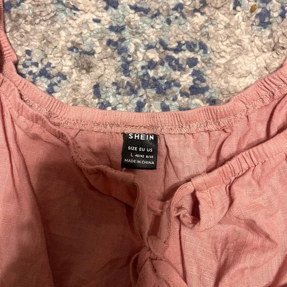 SHEIN Tiered Puff Sleeve Dress – Size L - Picture 2 of 2